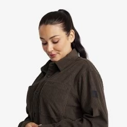 Cord Shirt Women Mud -RevolutionRace Store d01946f2 ce2c 45a1 a433 3bbadd845f1d