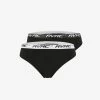 2-pack Bamboo Thong Women Black