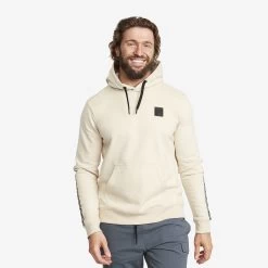 Lounge Logo Hoodie Men Oatmeal
