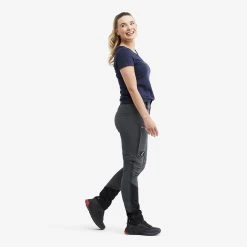 Silence T-zip Trousers Women Iron Grey/Rose -RevolutionRace Store dcac97d4 251a 4404 b1f4 5043ebd7b436