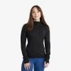 Waffle Hoodie Women Black