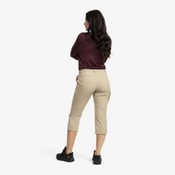Loyal 3/4 Stretch Trousers Women Khaki -RevolutionRace Store f24fcbcf 8c24 4cb1 8363 e3cbb2751926