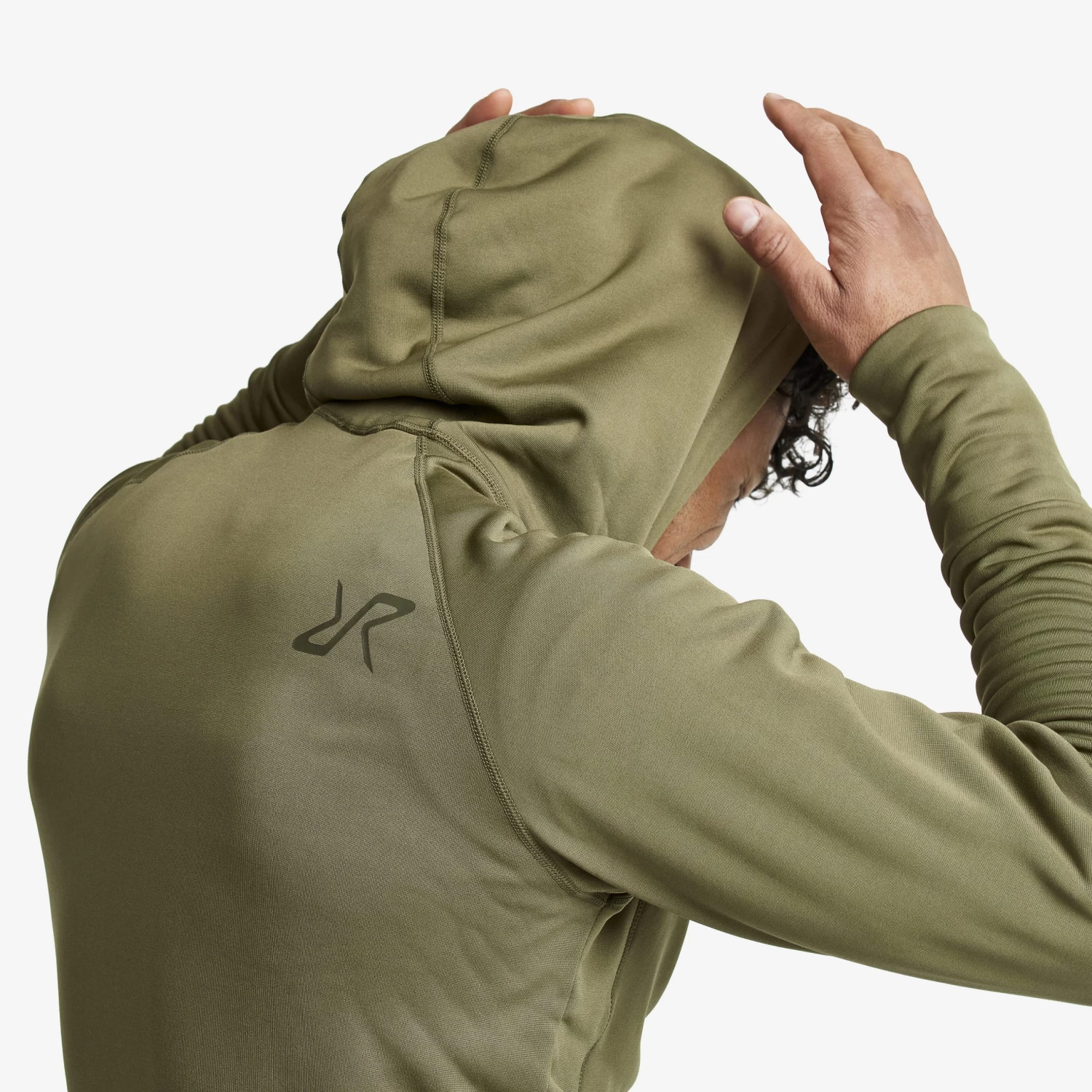 Illusion Hoodie Men Burnt Olive 7 Illusion Hoodie Men Burnt Olive - Image 7