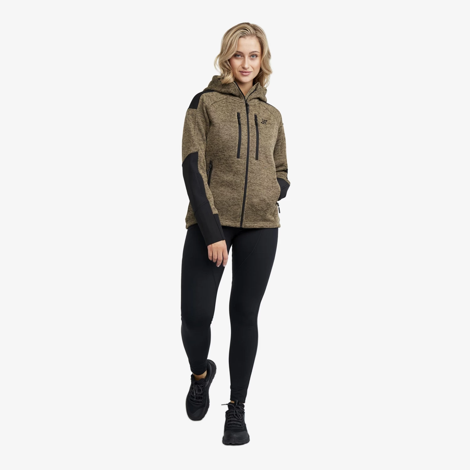 Tornado Hoodie Women Khaki 2 Tornado Hoodie Women Khaki - Image 2