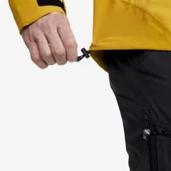 Silence Proshell Jacket Men Lemon Curry -RevolutionRace Store fdc0e0dc df1a 474b 9437 a674904e7231