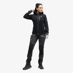 Trekker Hoodie Women Black -RevolutionRace Store fe206c07 5490 43fa be23 9ee543c39a3b